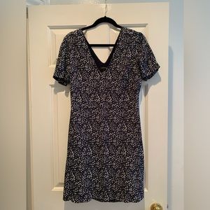 Club Monaco navy floral dress